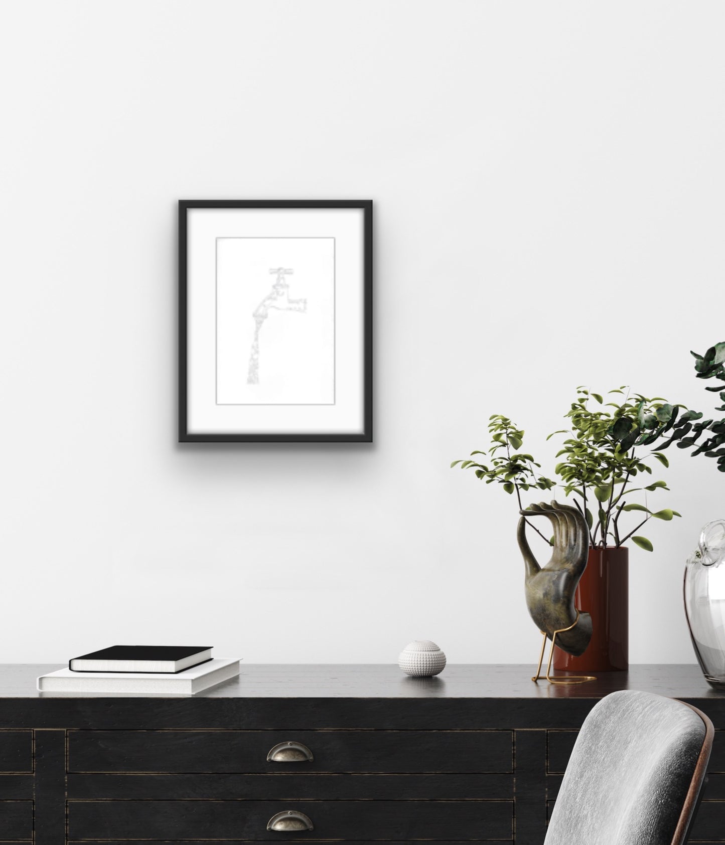 Tap - graphite drawing