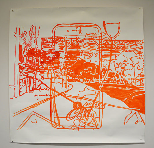 Bermondsey Street, London - large scale ink drawing