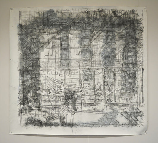 Elephant & Castle, London - large scale graphite drawing
