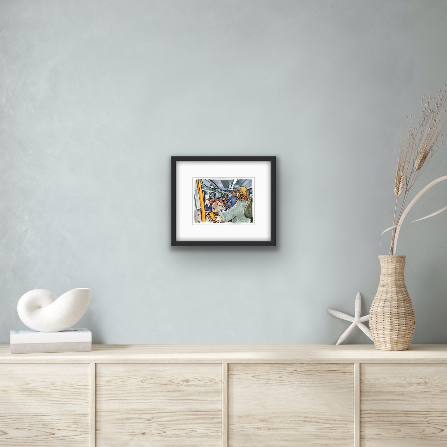 Richmond to Waterloo IV, London - watercolour and Indian ink painting