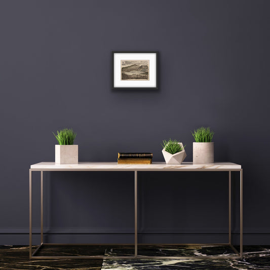 Ullswater from Gowbarrow Fell, Lake District - watercolour painting