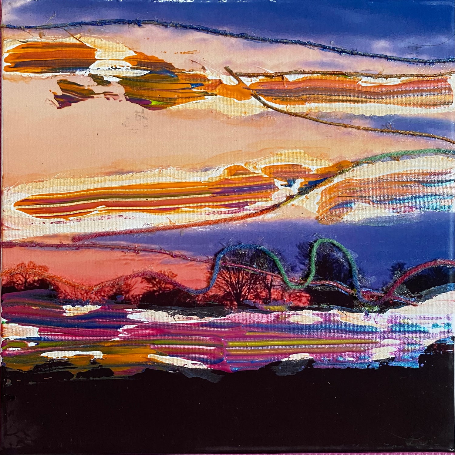 Gosbeck sunset, Suffolk image 0