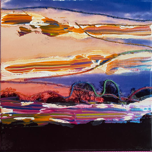 Gosbeck sunset, Suffolk image 0